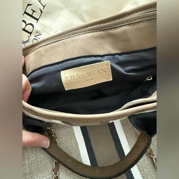 Lily & Bean canvas Tote Bag with Chain Strap monogrammed - Picture 10 of 16